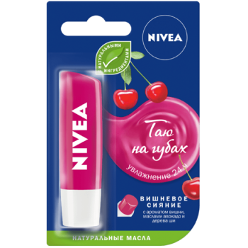 Бальзам для губ Nivea Вишневый аромат с фруктовым блеском 4.8 г